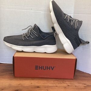 HUHV Flow 360 Cloud Grey Charcoal Unisex Sneakers Running Shoes